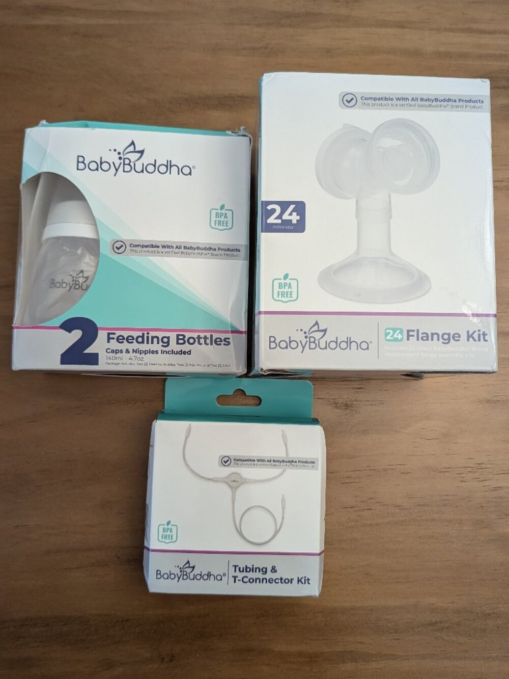 Baby Buddha 3-Piece Resupply Flange Parts Pump Kit, Size 24